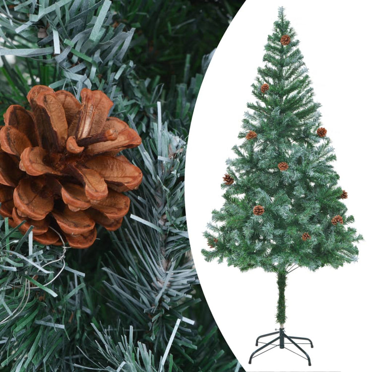 Vidaxl kunstkerstboom avec éclairage balles de Noël pins 180 cm