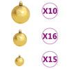 Vidaxl kunstkerstboom avec éclairage et balles de Noël 180 cm PVC blanc