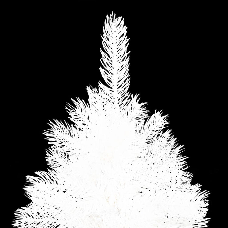 Vidaxl kunstkerstboom avec éclairage et balles de Noël 120 cm blancs
