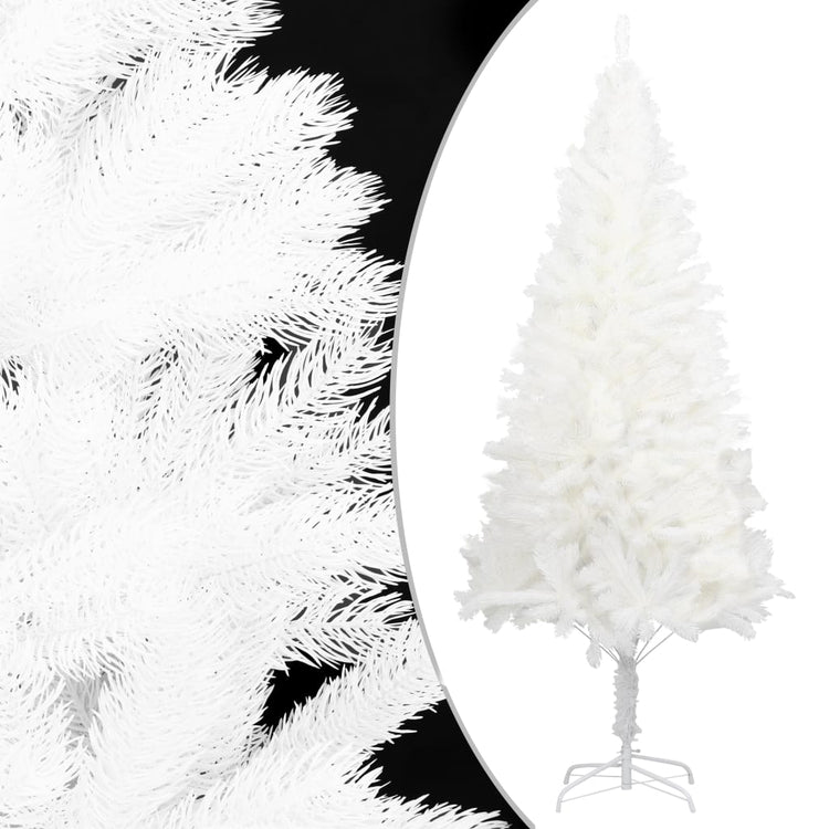 Vidaxl kunstkerstboom avec éclairage et balles de Noël 150 cm PVC blanc