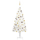 Vidaxl kunstkerstboom avec éclairage et balles de Noël 240 cm blancs