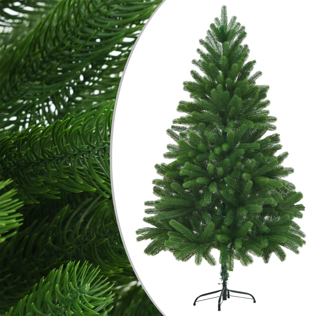 Vidaxl kunstkerstboom avec éclairage et balles de Noël 210 cm verts