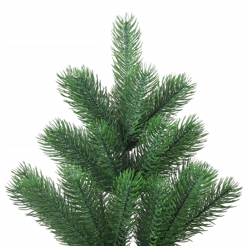 Vidaxl kunstkerstboom nordmann avec les LED et les balles de Noël 150 cm verts