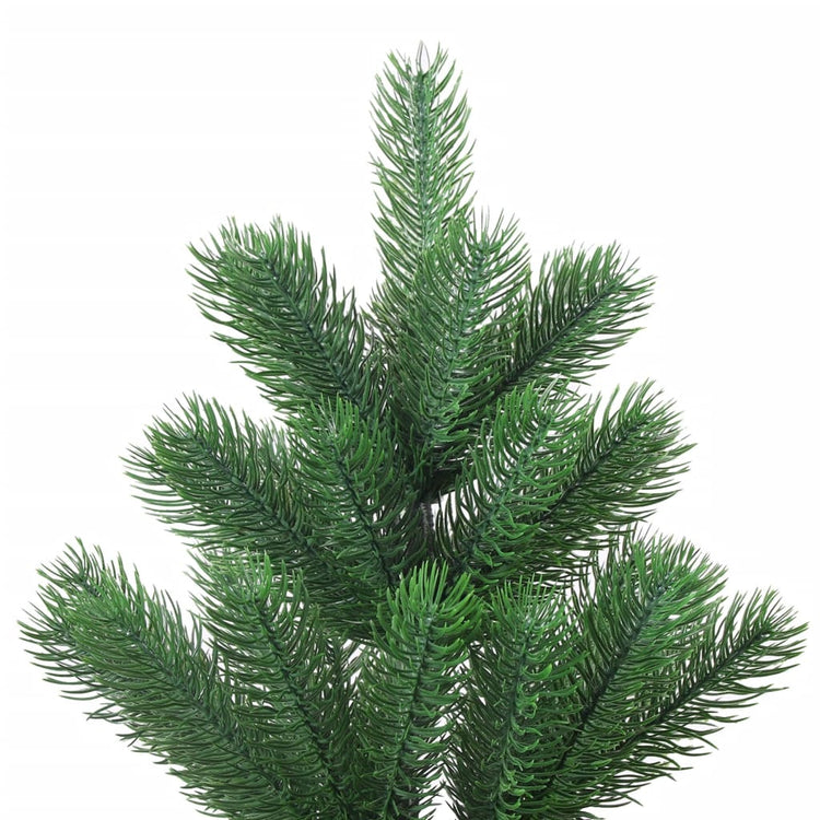 Vidaxl kunstkerstboom nordmann avec les LED et les balles de Noël 150 cm verts