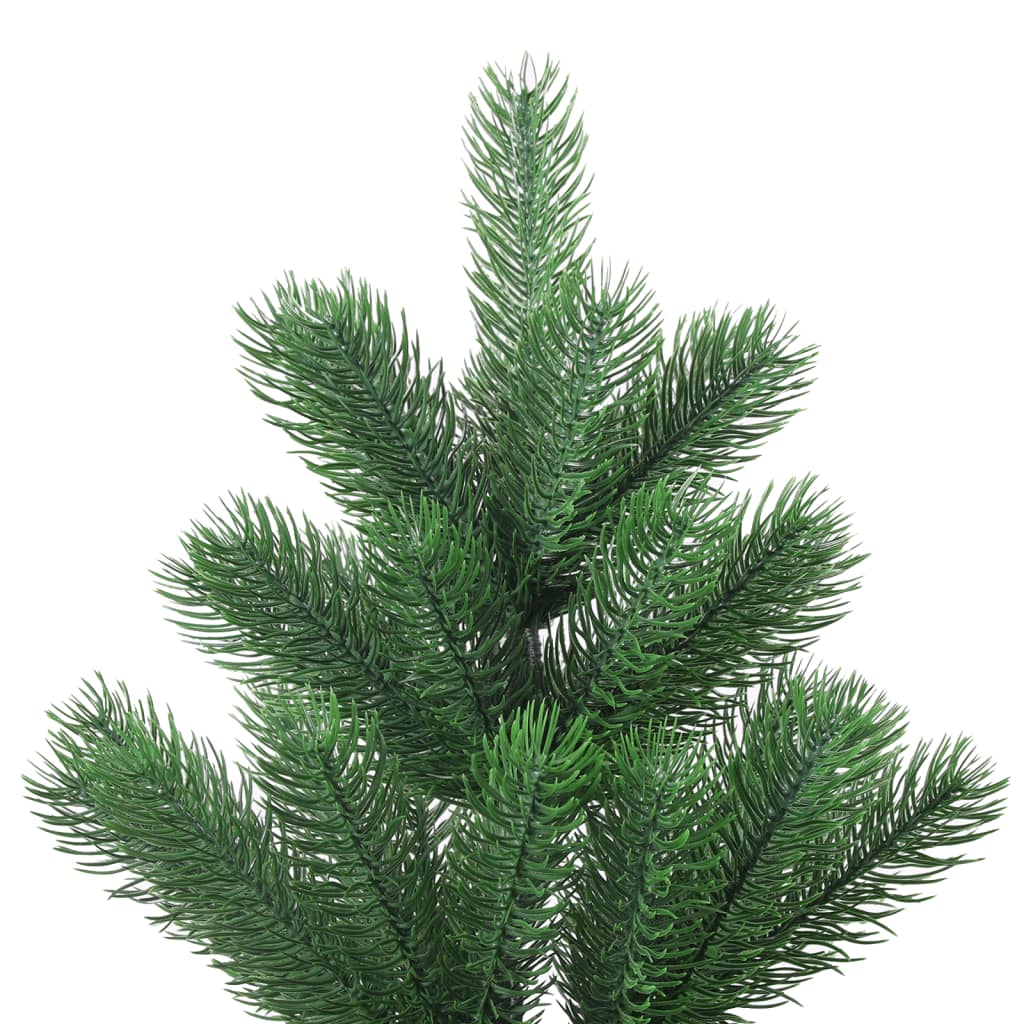 Vidaxl kunstkerstboom nordmann avec les LED et les balles de Noël 180 cm verts