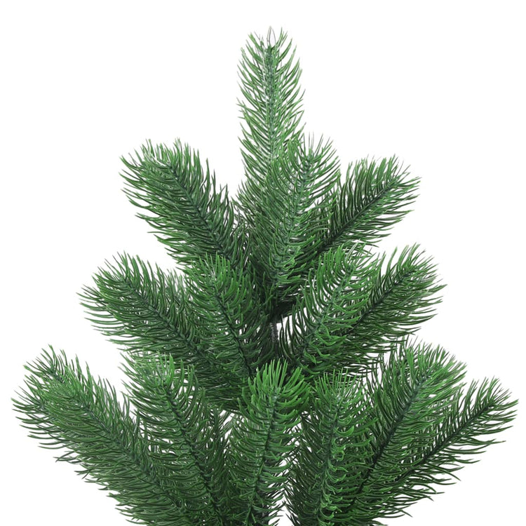 Vidaxl kunstkerstboom nordmann avec les LED et les balles de Noël 180 cm verts
