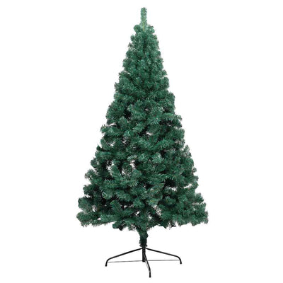 Vidaxl Kunstkerstboom avec l'éclairage et les balles de Noël à demi 120 cm vert