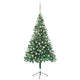 Vidaxl kunstkerstboom avec éclairage et balles de Noël 380 branches 150 cm
