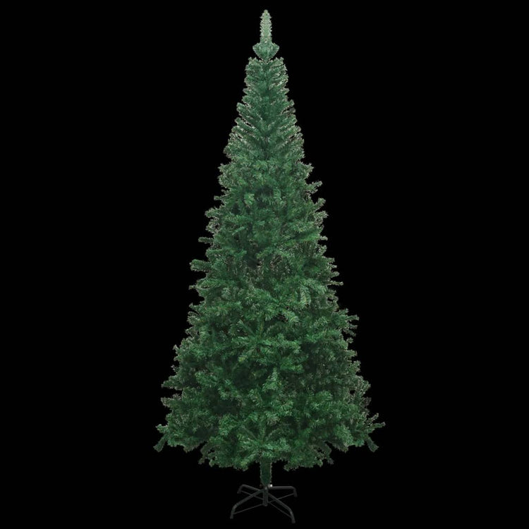 Vidaxl kunstkerstboom avec éclairage et balles de Noël l 240 cm vert