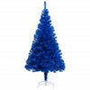 Vidaxl kunstkerstboom avec l'éclairage et les balles de Noël 120 cm PVC bleu