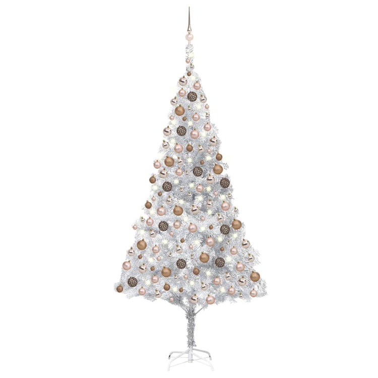 Vidaxl kunstkerstboom avec éclairage et balles de Noël 240 cm