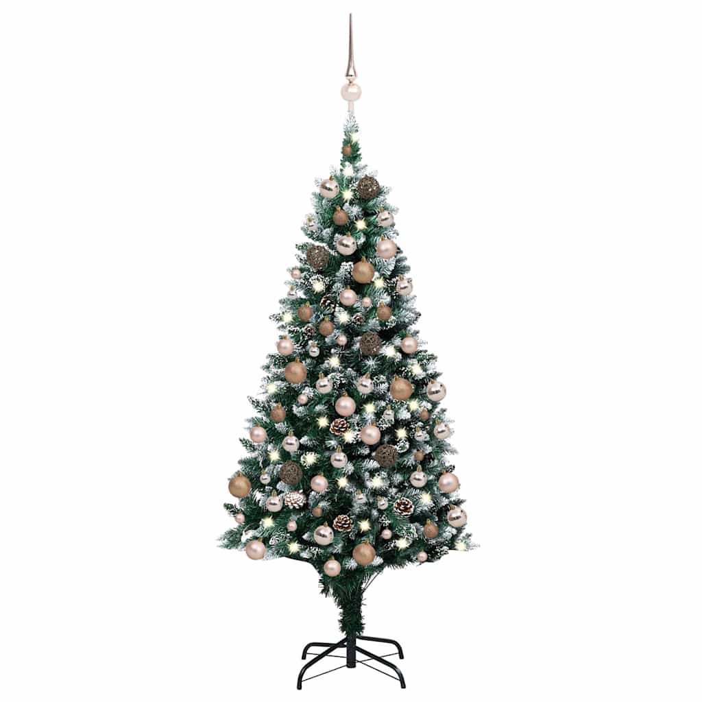 Vidaxl kunstkerstboom avec éclairage balles de Noël pins 180 cm
