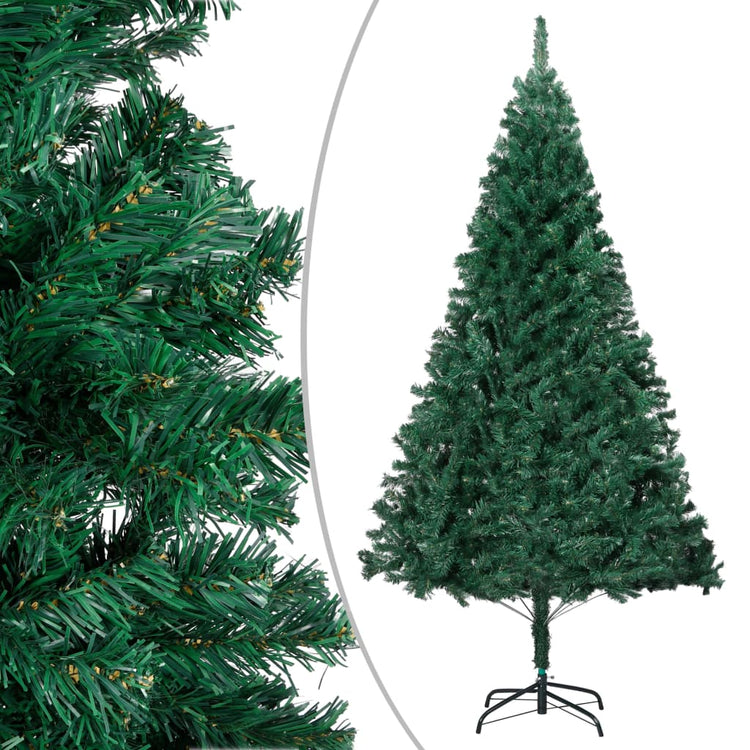 Vidaxl kunstkerstboom avec éclairage et balles de Noël 240 cm verts