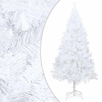 Vidaxl kunstkerstboom avec éclairage et balles de Noël 150 cm PVC blanc