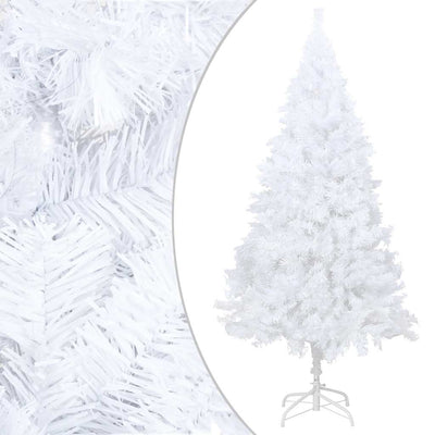 Vidaxl kunstkerstboom avec éclairage et balles de Noël 150 cm PVC blanc