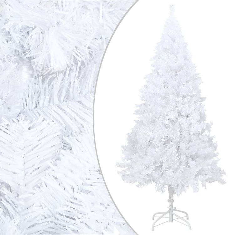 Vidaxl kunstkerstboom avec éclairage et balles de Noël 240 cm blancs