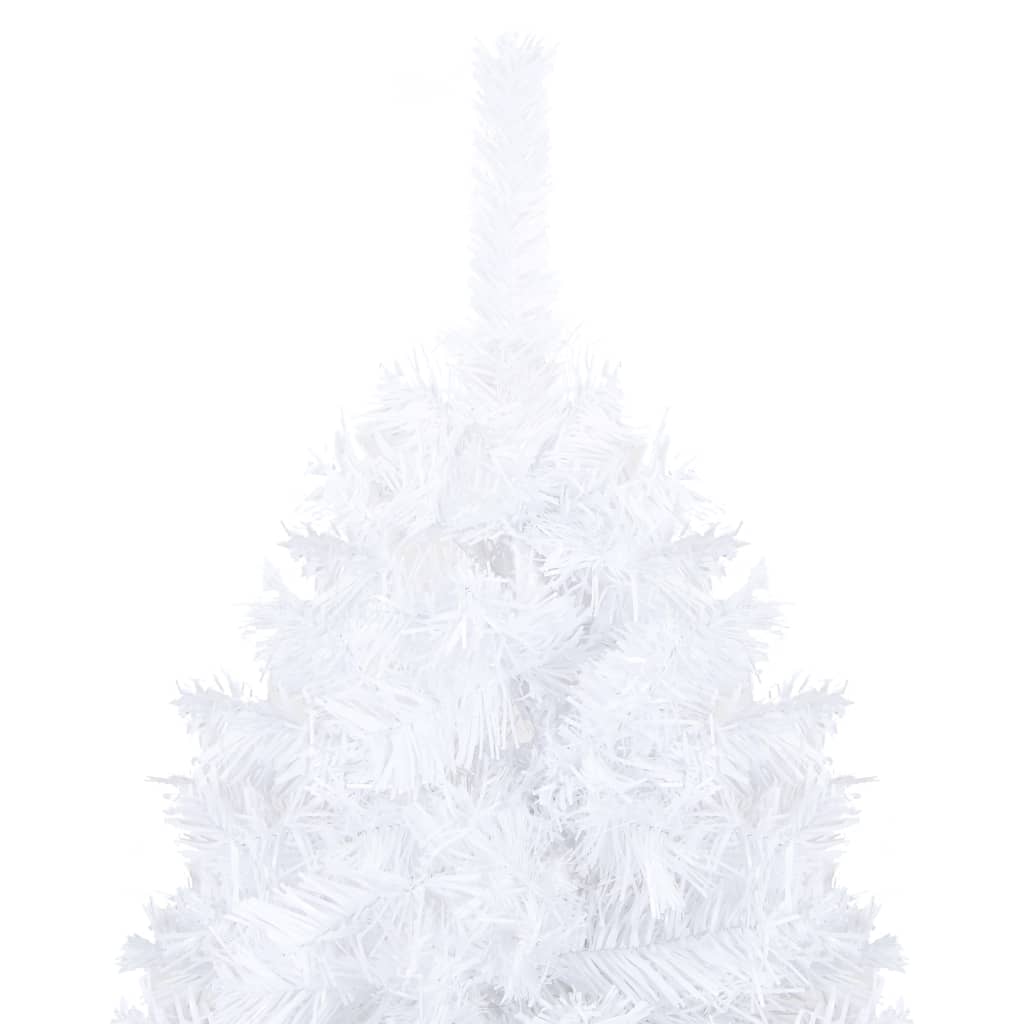 Vidaxl kunstkerstboom avec éclairage et balles de Noël 240 cm blancs