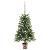 Vidaxl kunstkerstboom avec éclairage et balles de Noël 90 cm verts