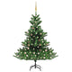 Vidaxl kunstkerstboom nordmann avec les LED et les balles de Noël 180 cm verts