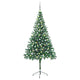 Vidaxl kunstkerstboom avec éclairage et balles de Noël 910 branches 210 cm