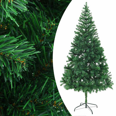 Vidaxl kunstkerstboom avec éclairage et balles de Noël 910 branches 210 cm