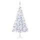 Vidaxl kunstkerstboom avec éclairage et balles de Noël l 240 cm blanc