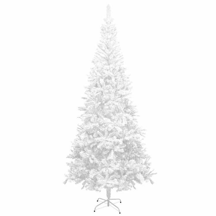 Vidaxl kunstkerstboom avec éclairage et balles de Noël l 240 cm blanc