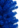 Vidaxl kunstkerstboom avec l'éclairage et les balles de Noël 180 cm PVC bleu