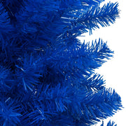 Vidaxl kunstkerstboom avec l'éclairage et les balles de Noël 240 cm PVC bleu - afbeelding 3