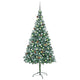 Vidaxl kunstkerstboom avec éclairage balles de Noël pins 210 cm