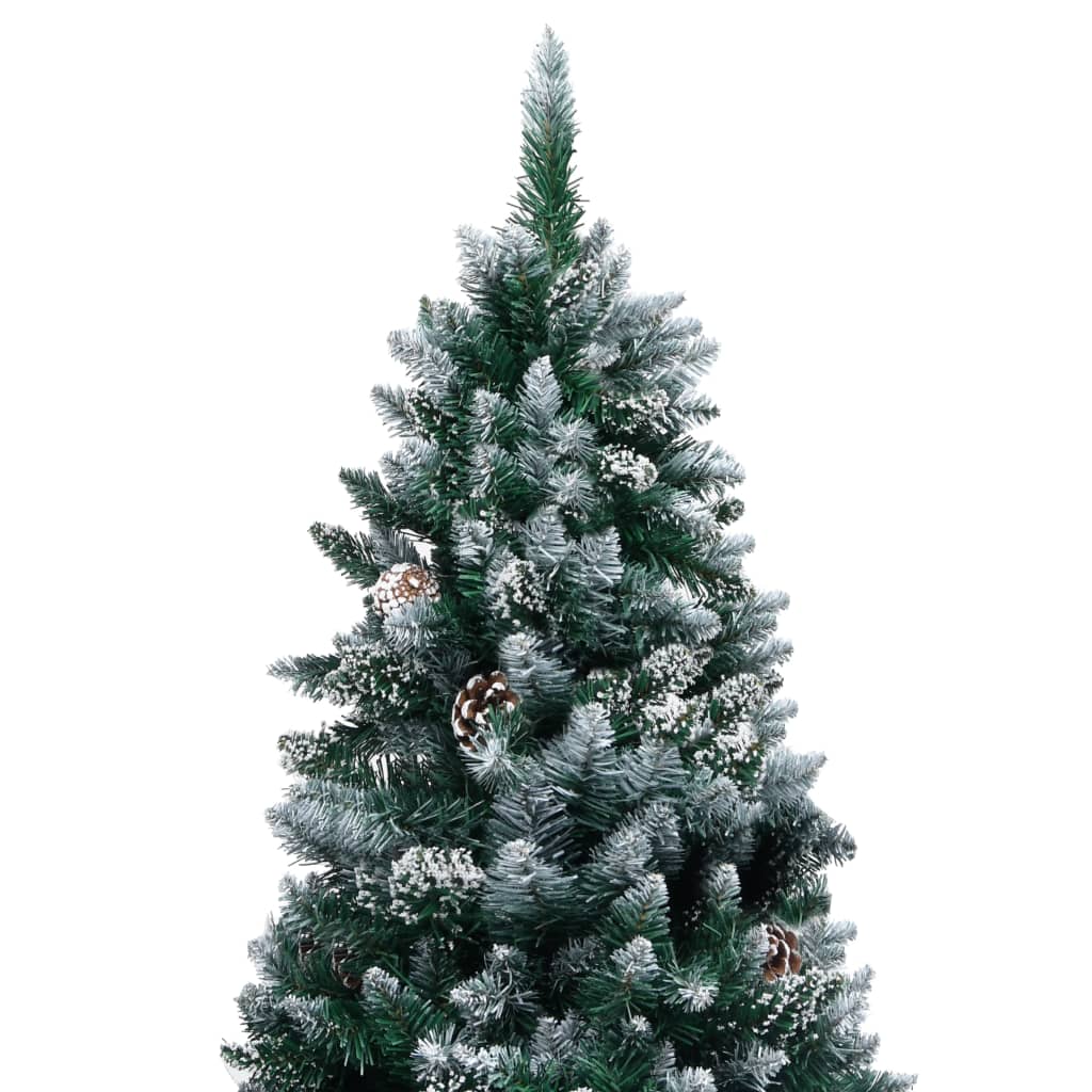 Vidaxl kunstkerstboom avec éclairage balles de Noël cônes 180 c5