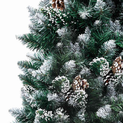 Vidaxl kunstkerstboom avec éclairage balles de Noël pins 210 cm