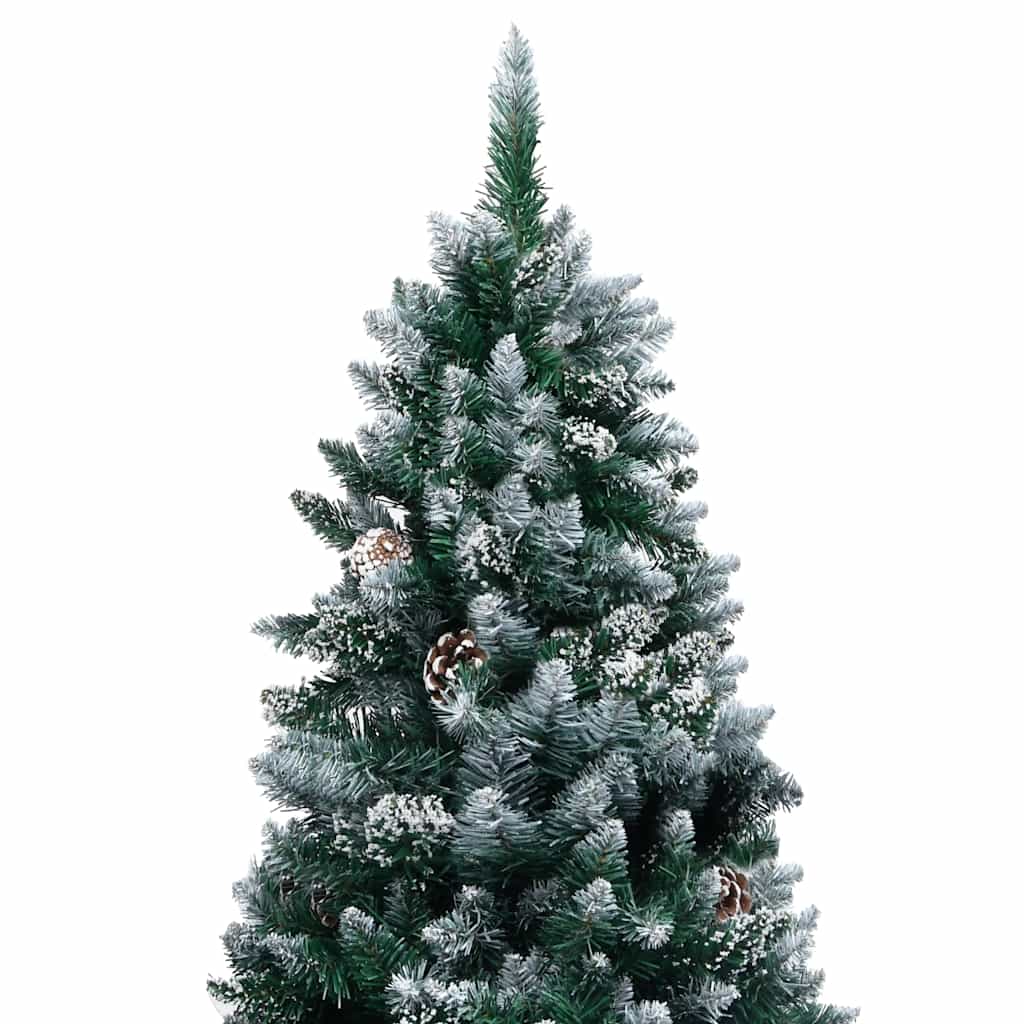 Vidaxx sapin de Noël artificiel avec LED et boules de Noël et pommes de pin 240 cm