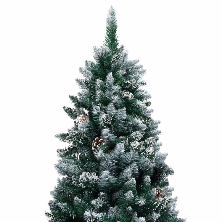 Vidaxx sapin de Noël artificiel avec LED et boules de Noël et pommes de pin 240 cm