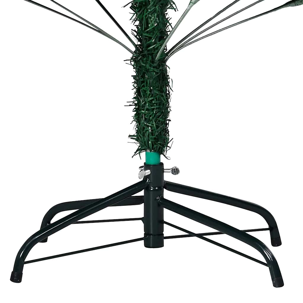 Vidaxl kunstkerstboom avec éclairage et balles de Noël 150 cm en PVC vert