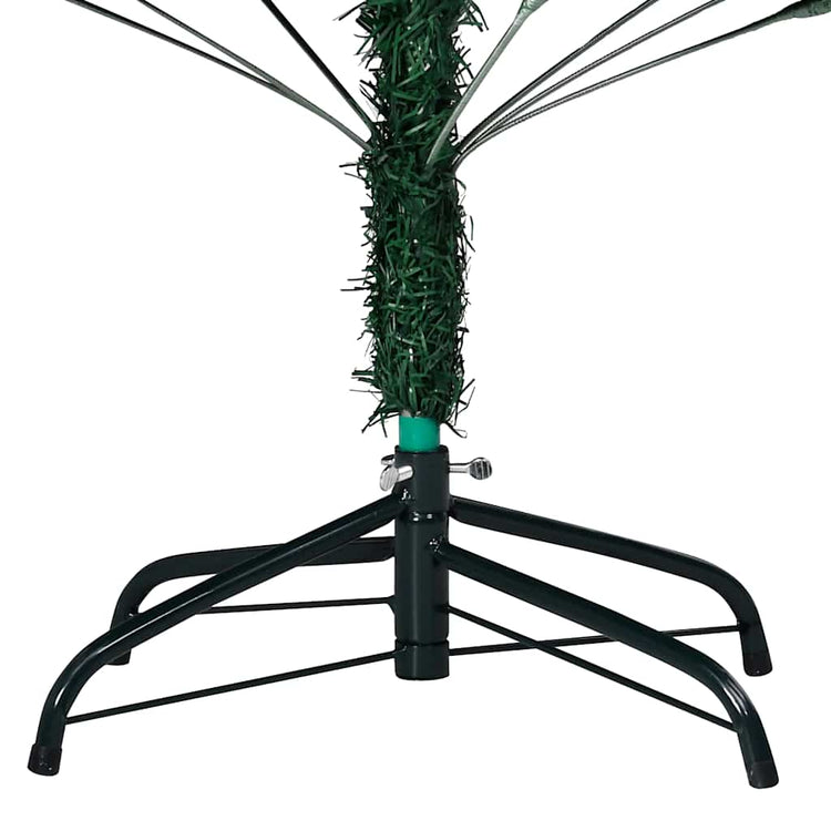 Vidaxl kunstkerstboom avec éclairage et balles de Noël 150 cm en PVC vert
