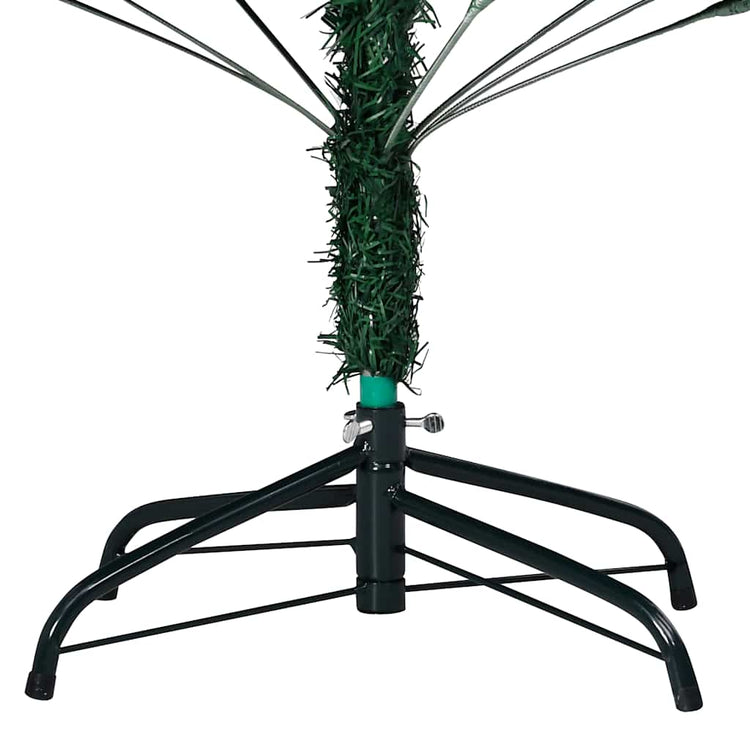 Vidaxl kunstkerstboom avec éclairage et balles de Noël 180 cm en PVC vert