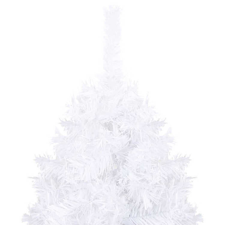Vidaxl kunstkerstboom avec éclairage et balles de Noël 120 cm PVC blanc
