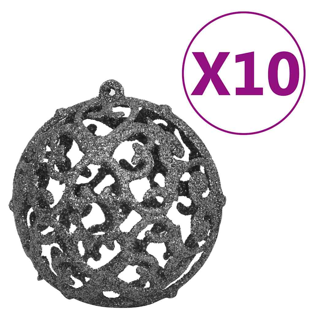 Vidaxl kunstkerstboom avec éclairage et balles de Noël 210 cm PVC blanc