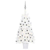 Vidaxl kunstkerstboom avec éclairage et balles de Noël 90 cm blancs