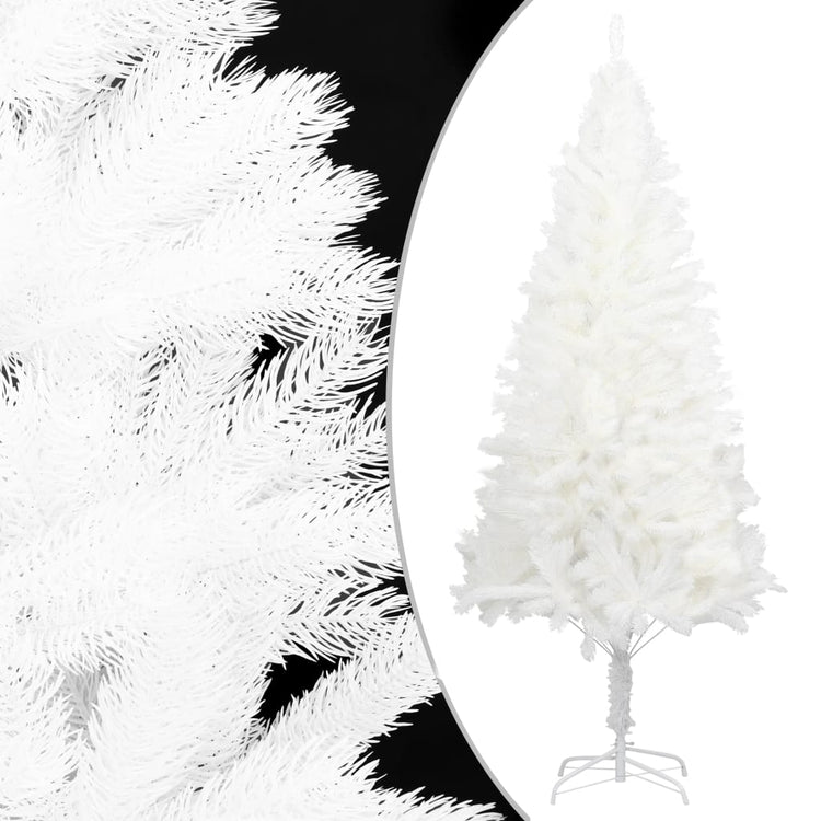 Vidaxl kunstkerstboom avec éclairage et balles de Noël 150 cm PVC blanc
