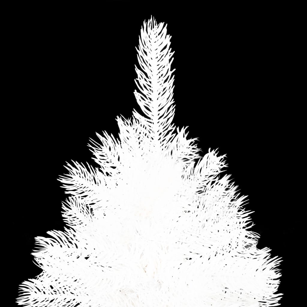 Vidaxl kunstkerstboom avec éclairage et balles de Noël 180 cm blancs