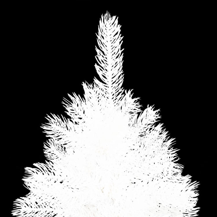 Vidaxl kunstkerstboom avec éclairage et balles de Noël 240 cm blancs