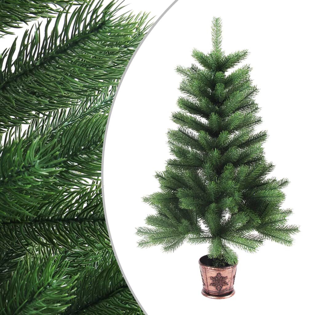 Vidaxl kunstkerstboom avec éclairage et balles de Noël 65 cm verts