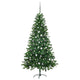 Vidaxl kunstkerstboom avec éclairage et balles de Noël 180 cm verts