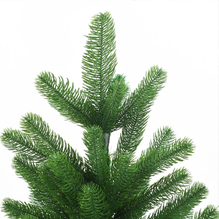 Vidaxl kunstkerstboom avec éclairage et balles de Noël 210 cm verts