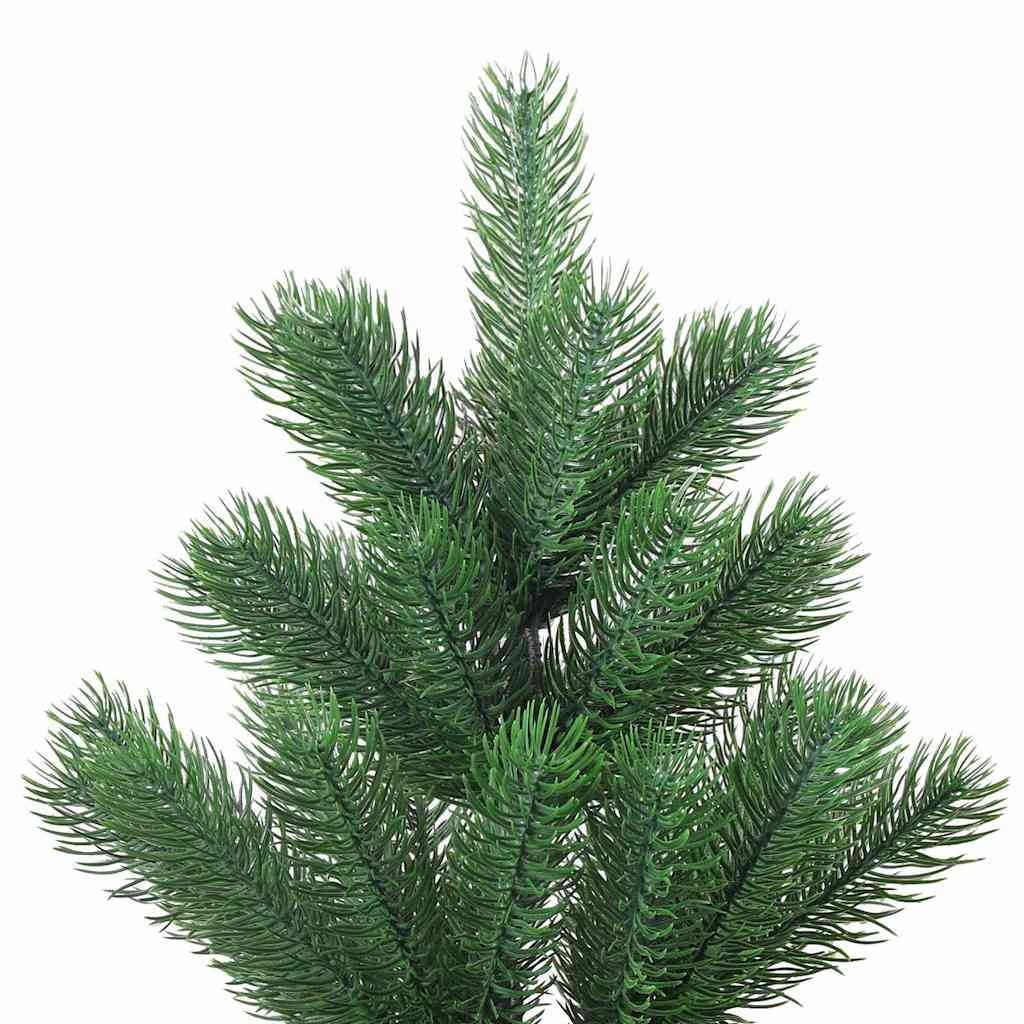 Vidaxl kunstkerstboom nordmann avec les LED et les balles de Noël 210 cm verts