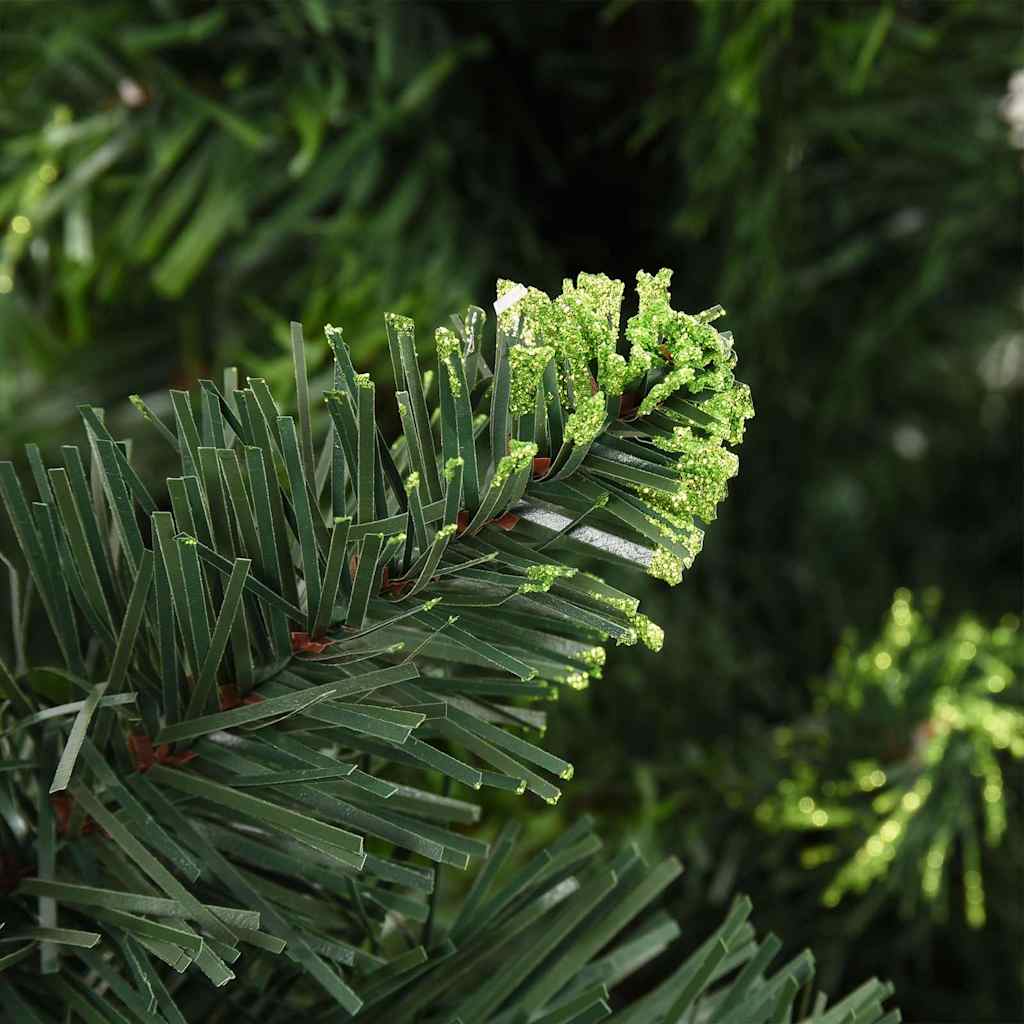 Vidaxl kunstkerstboom avec éclairage et balles de Noël 210 cm verts