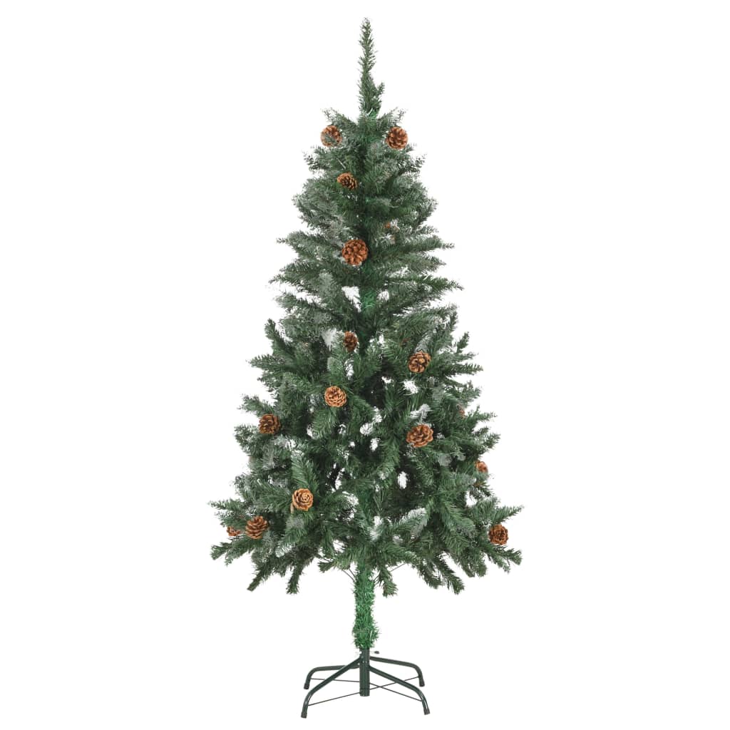 Vidaxl kunstkerstboom avec éclairage balles de Noël cônes 180 c5
