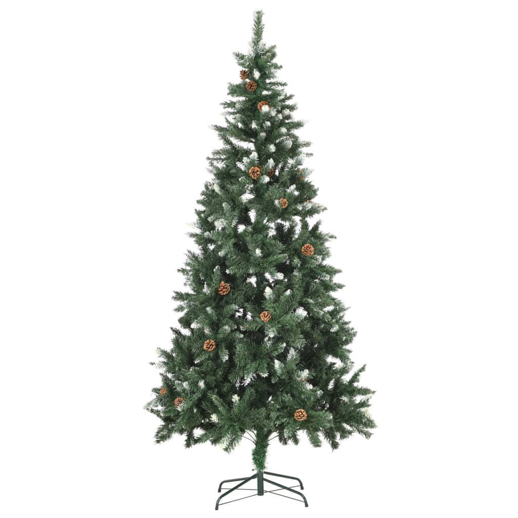 Vidaxl kunstkerstboom avec éclairage balles de Noël pins 210 cm